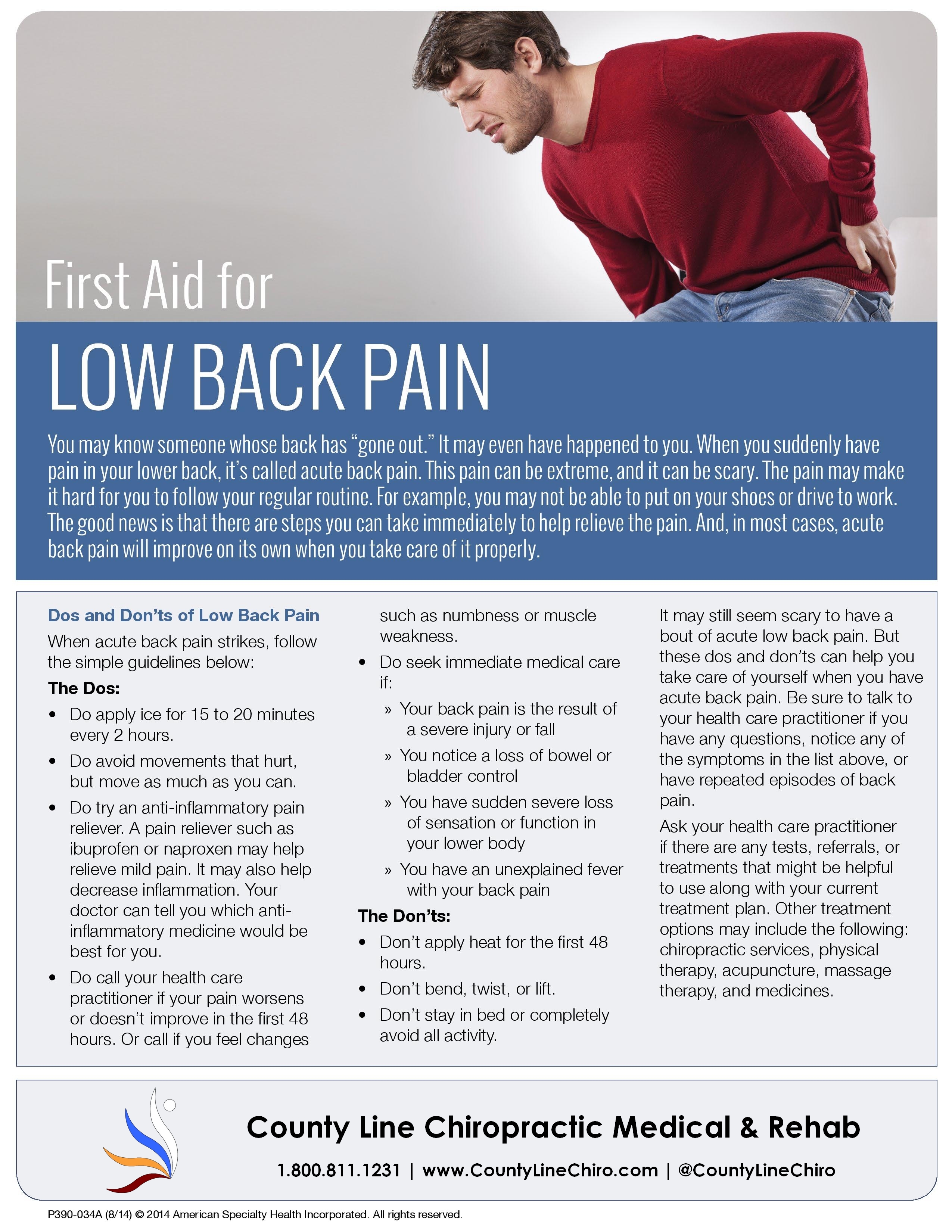 Relieve Low Back Pain with Effective Treatment